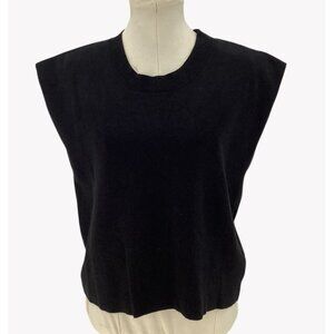 Maeve By Anthropologie Black Muscle Sweater Vest Medium